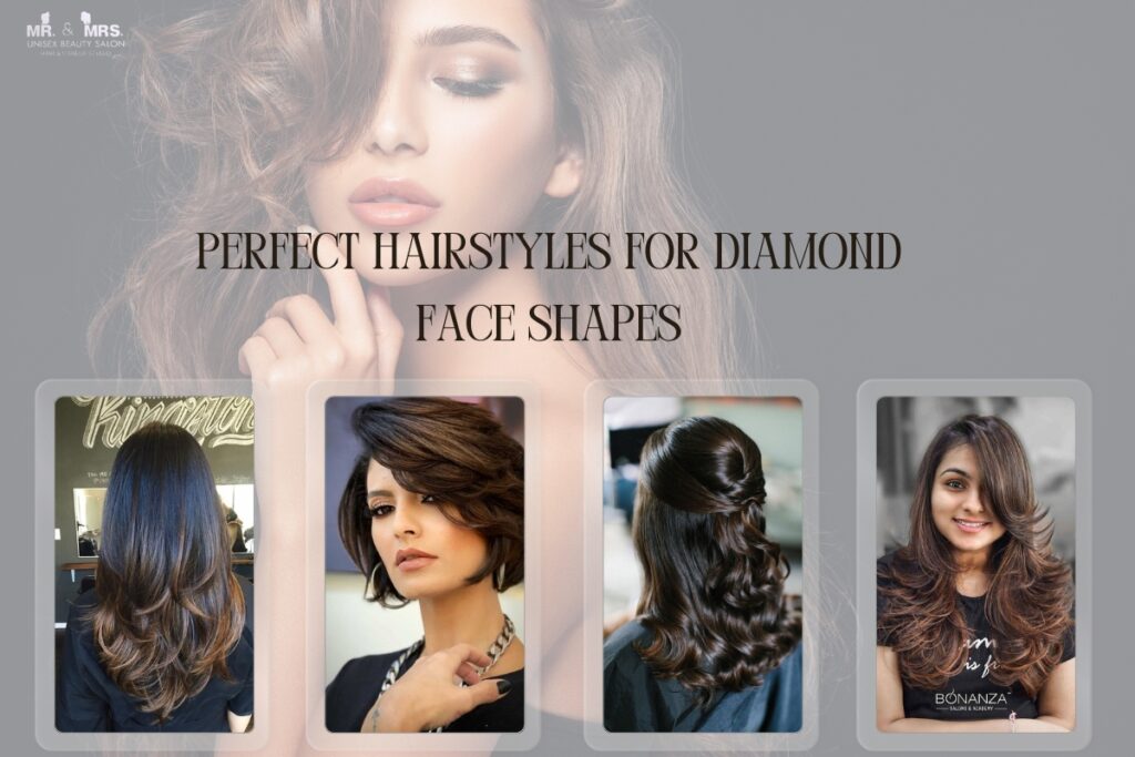 Perfect hairstyles for diamond face shapes